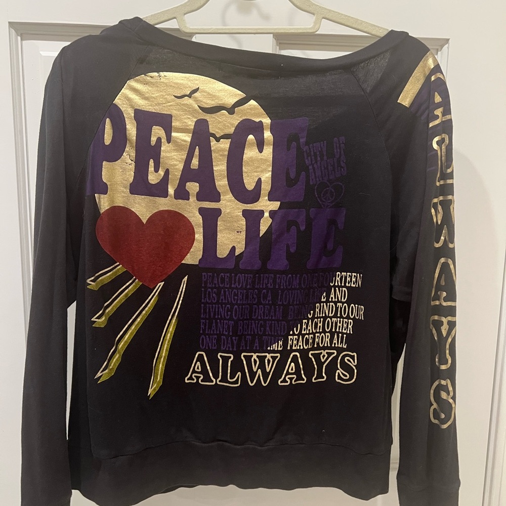 Black and Gold Long Sleeve Tee